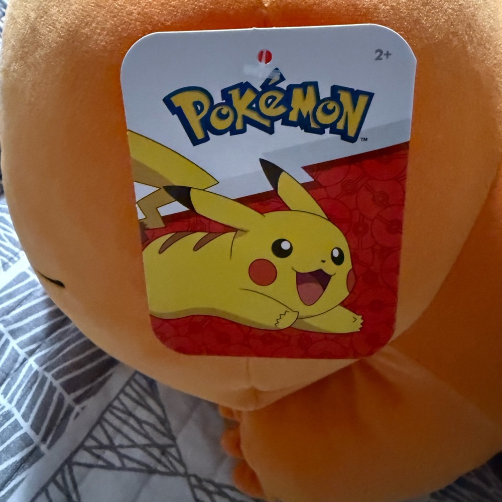 Pokémon x Jazwares Sleeping Charmander 18” Plush Toy - New With Tags - Picture 8 of 10